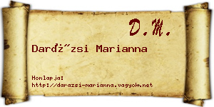 Darázsi Marianna névjegykártya