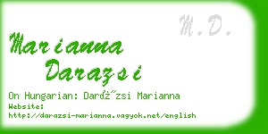 marianna darazsi business card